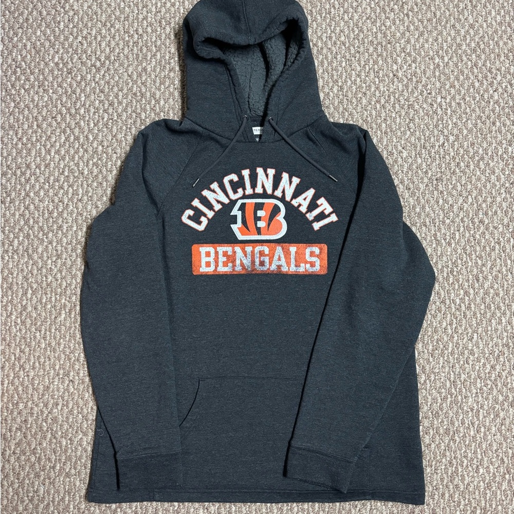 Cincinnati Bengals NFL Apparel Gray Casual Hoodie Sweatshirt